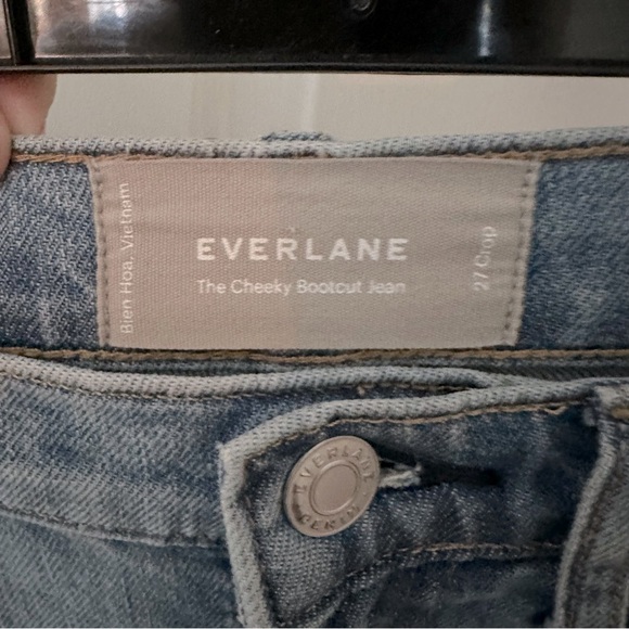 Everlane Cheeky Bootcut Cropped Jean in sunbleached blue size 27 - Picture 6 of 9